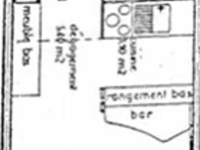 Plan de l'établissement Studio 5 pers skis aux pieds, balcon sud-ouest, Arc 1800 - FR-1-411-202