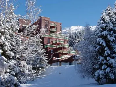 L'établissement Studio 5 pers skis aux pieds, balcon sud-ouest, Arc 1800 - FR-1-411-202 en hiver