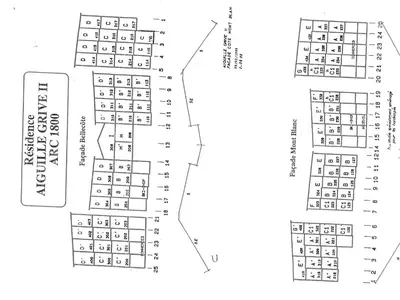 Plan de l'établissement Duplex 2 pièces pour 5 pers. proche pistes à Arc 1800, animaux admis - FR-1-411-238