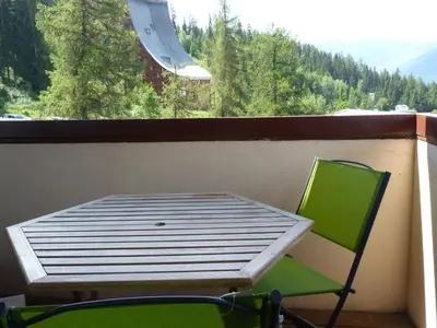 Vue générale sur la montagne ou vue sur la montagne depuis l'appartement