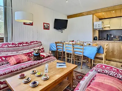 Cuisine ou kitchenette dans l'établissement Appartement 4 pièces pour 8 pers. à Tignes, proche pistes, animaux acceptés - FR-1-411-313