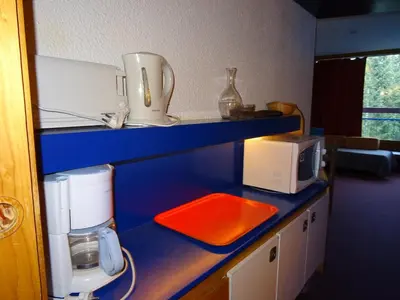 Cuisine ou kitchenette dans l'établissement Studio cosy pour 4 pers, au cœur des Arcs 1800, balcon exposé Nord-Est, animaux admis - FR-1-411-321