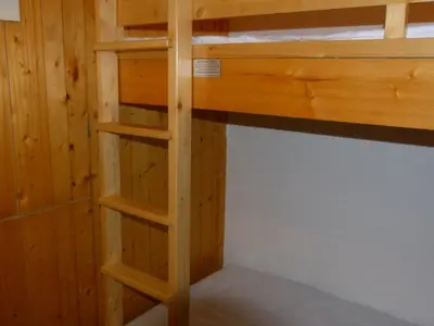 Un ou plusieurs lits superposés dans un hébergement de l'établissement Appartement 2 pièces, 6 pers, animaux admis, Arc 1800 - FR-1-411-418