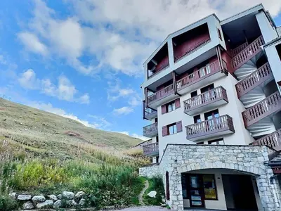 Plan de l'établissement Appartement fonctionnel 4 pers, balcon, parking - Tignes - FR-1-411-464