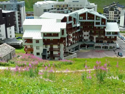 Plan de l'établissement Appartement fonctionnel 4 pers, balcon, parking - Tignes - FR-1-411-464