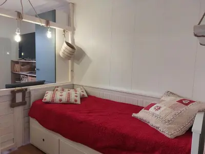 Un ou plusieurs lits dans un hébergement de l'établissement Studio à Vallandry, 4 pers, près des remontées, animaux admis - FR-1-411-529