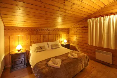 Un ou plusieurs lits dans un hébergement de l'établissement Chalet Nido dell'Aquila