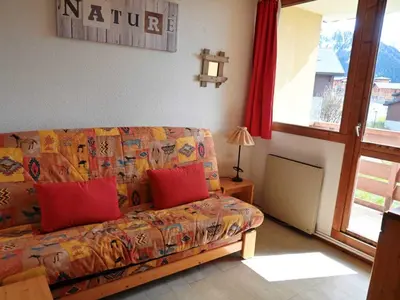 Coin salon dans l'établissement Studio à Vallandry, 4 pers, proche pistes - FR-1-411-277