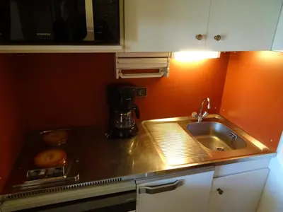 Cuisine ou kitchenette dans l'établissement Studio à Vallandry, 4 pers, proche pistes - FR-1-411-277