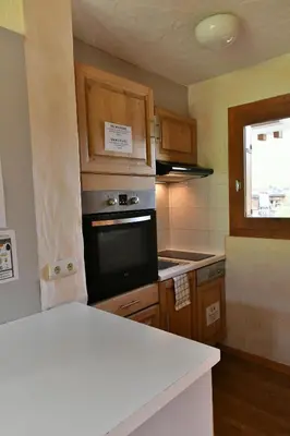 Cuisine ou kitchenette dans l'établissement Chalet Le Grand Cap