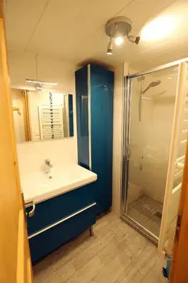 Salle de bains dans l'établissement Le Duplex d'Aussois