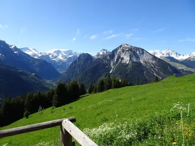 Paysage naturel près de le chalet