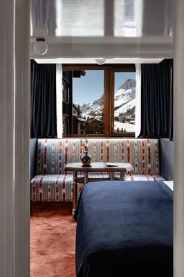 Coin salon dans l'établissement Experimental Chalet Val d'Isère