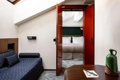 Un ou plusieurs lits dans un hébergement de l'établissement Experimental Chalet Val d'Isère