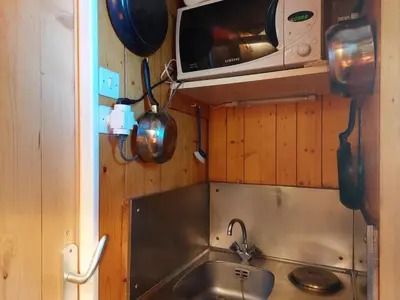 Plan de l'établissement Studio 2 personnes, animaux admis, wifi inclus, proche pistes, Arc 1800 - FR-1-411-270