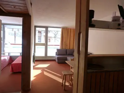 Cuisine ou kitchenette dans l'établissement Arc 1800: Appartement 2 pièces, 6 pers., Wifi, animaux admis - FR-1-411-507