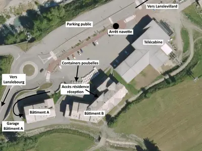 Plan de l'établissement Appartement spacieux pour 6 avec balcon et parking - FR-1-508-111