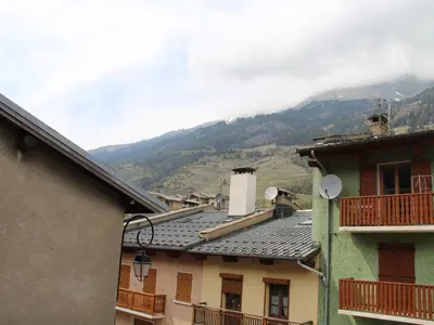 Vue générale sur la montagne ou vue sur la montagne depuis l'appartement