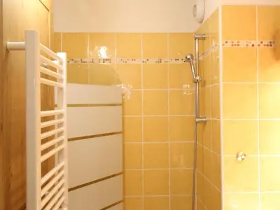 Salle de bains dans l'établissement Appartement spacieux à Lanslevillard avec balcon et parking - FR-1-508-51