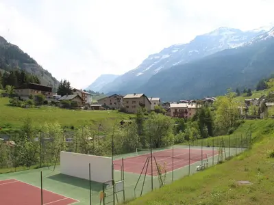 Vue générale sur la montagne ou vue sur la montagne depuis l'appartement