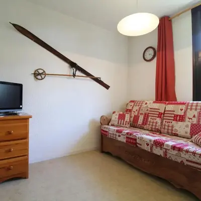 Studio 3 pers. au pied des pistes avec balcon exposé sud