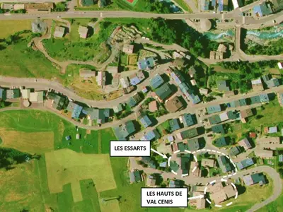 Plan de l'établissement Appartement cosy pour 5 à Val Cenis Lanslevillard, résidence Les Hauts de Val Cenis, pied des pistes - FR-1-508-82