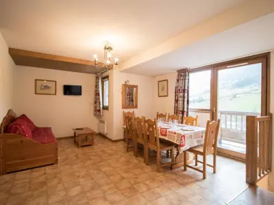 Plan de l'établissement Duplex 8 pers. au pied des pistes avec balcon, terrasse, parking et WIFI, Val-Cenis - FR-1-508-91