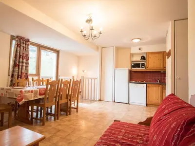 Plan de l'établissement Duplex 8 pers. au pied des pistes avec balcon, terrasse, parking et WIFI, Val-Cenis - FR-1-508-91