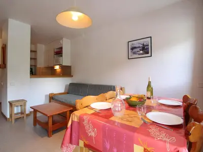 Coin salon dans l'établissement Appartement cosy 4 pers, Termignon, pied des pistes, Wifi - FR-1-508-99