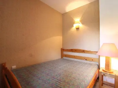 Un ou plusieurs lits dans un hébergement de l'établissement Appartement cosy 4 pers, Termignon, pied des pistes, Wifi - FR-1-508-99