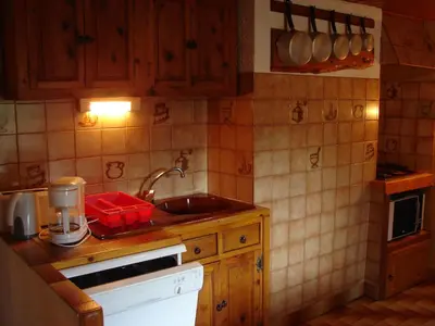 Cuisine ou kitchenette dans l'établissement Location Vanoise Bramans Val Cenis