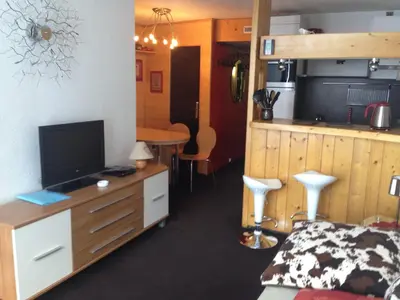 Plan de l'établissement Confortable appartement 2 pièces à Arc 2000 pour 6 personnes - FR-1-411-407