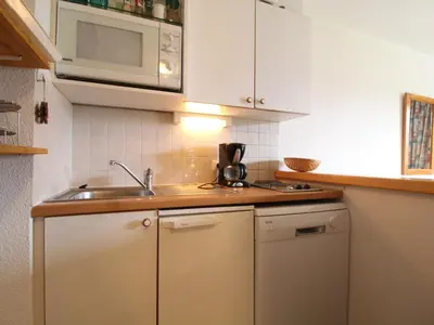 Plan de l'établissement Appartement cosy 4 pers au pied des pistes avec wifi, balcon et casier à ski - FR-1-508-18