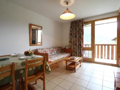 Plan de l'établissement Appartement cosy 4 pers au pied des pistes avec wifi, balcon et casier à ski - FR-1-508-18