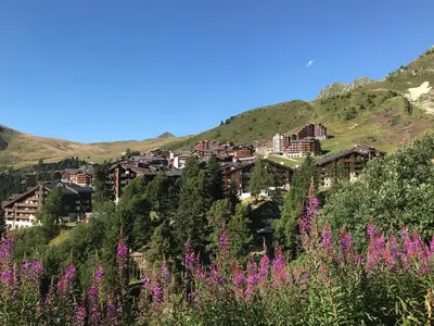 Vue générale sur la montagne ou vue sur la montagne depuis l'appartement