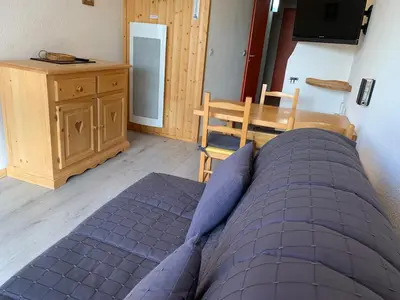 Plan de l'établissement Studio ski aux pieds pour 3 pers à Arc 2000, proche commerces - FR-1-411-458