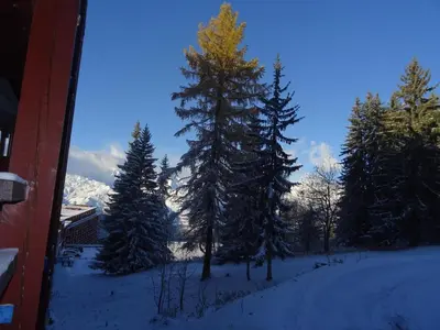 L'établissement Studio skis aux pieds 4 pers, Arc 1800, proche commerces - FR-1-411-471 en hiver