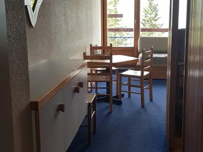 Restaurant ou autre lieu de restauration dans l'établissement Studio skis aux pieds, 5 pers., animaux admis, proche commerces à Arc 1800 - FR-1-411-116