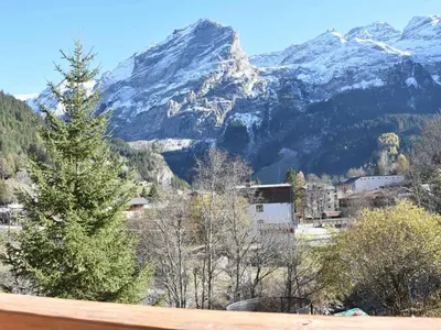 Vue générale sur la montagne ou vue sur la montagne depuis l'appartement