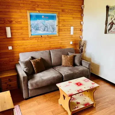 Studio cosy à Mâcot-la-Plagne 24 m² avec vue montagne
