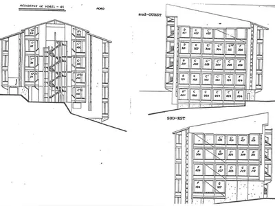 Plan de l'établissement Charmant duplex pour 4 pers. avec vue magnifique à Arc 1800 - FR-1-411-479