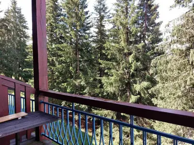 Balcon ou terrasse dans l'établissement Duplex 2 pièces pour 5 pers. aux Arcs 1800, balcon et Wifi - FR-1-411-47