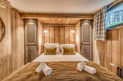 Un ou plusieurs lits dans un hébergement de l'établissement Hotel & Spa Le Val d'Isère