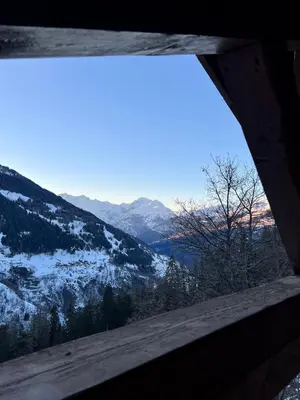 Paysage naturel près de le chalet