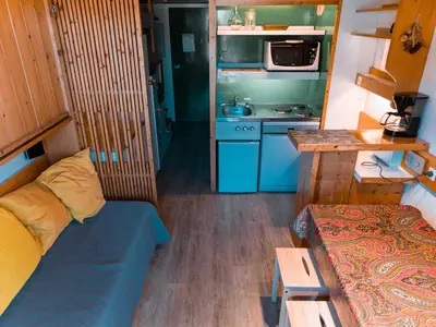 Plan de l'établissement Studio duplex cosy pour 3 à Arc 1800, proche des pistes et commerces - FR-1-411-100