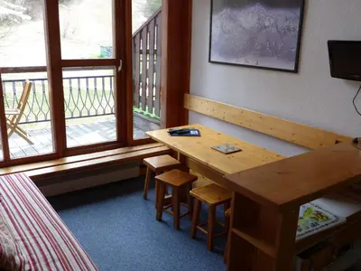 Télévision ou salle de divertissement dans l'établissement Duplex 2 Pièces - 5 Pers, Charmettoger Arc 1800, Animaux admis - FR-1-411-296