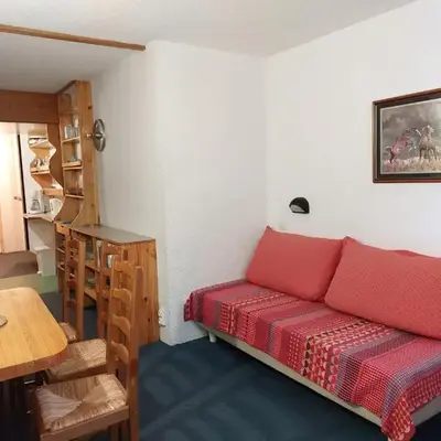 Studio 4 pers. skis aux pieds à Arc 1800 avec animaux admis - FR-1-411-653