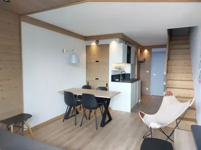Plan de l'établissement Appartement duplex 3 pièces, 6 pers., au pied des pistes, proche ESF, avec balcon, Wifi - FR-1-411-650
