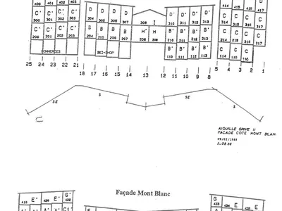 Plan de l'établissement Bel appartement rénové 5 pers proche pistes Arc 1800 - FR-1-411-622