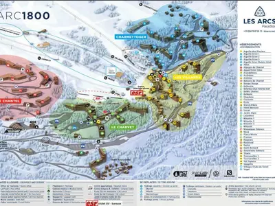 Plan de l'établissement Duplex 2 pièces au pied des pistes pour 4 pers. à Arc 1800 - FR-1-411-175